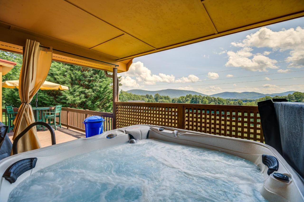 Blue Ridge Mountain Cabin With Views And Hot Tub Villa Sparta ภายนอก รูปภาพ